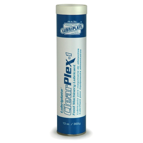 Lubriplate Clearplex-1, 40 Cartridges, Clear, H-1/Food Grade Grease For Medium To High Speeds, PK40 L0350-098 - main